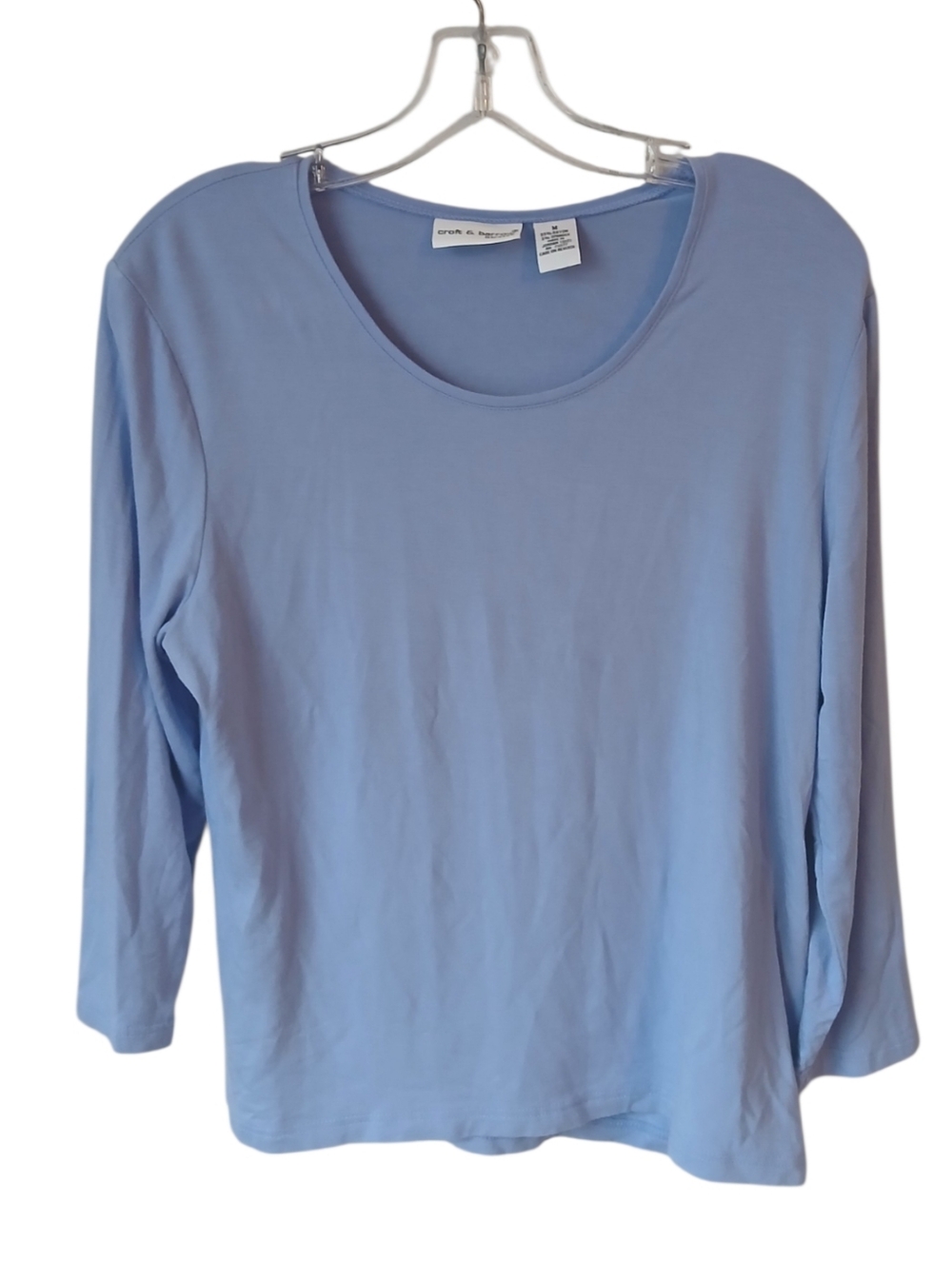 Croft & Barrow Scoop Neck Top Size Medium